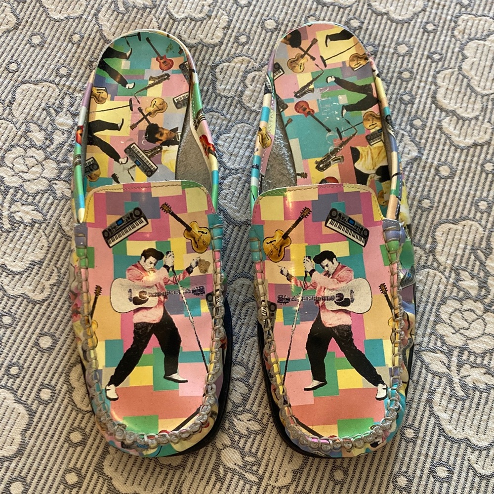 Sesto Meucci of Florence Retro Elvis Guitar Slip-On Loafers 6,5 US